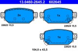 ATE 13.0460-2645.2 set placute frana,frana disc
