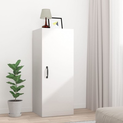 vidaXL Dulap perete suspendat alb lucios 34,5x34x90cm lemn prelucrat 812444 foto
