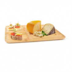 Platou din bambus pentru aperitive, 32x24 cm, 3 compartimente