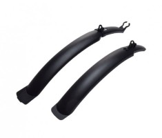 Set aparatori noroi fata+spate plastic, roata 24&quot;-28&quot;, culoare negru Cod:AWR2150