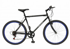 Bicicleta MTB HT 26 FIVE Fast cadru otel culoare negru albastru foto