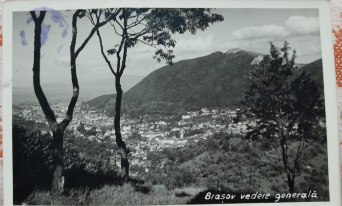 Carte postala, Brasov, vedere generala, 1942