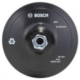 Cumpara ieftin Placa de slefuire BOSCH din cauciuc pentru polizor unghiular, sistem de prindere de tip arici, D 125 mm ,filet M14