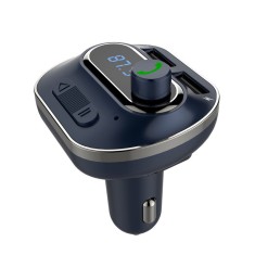 Modulator FM Techstar? T19A, Wireless, Bluetooth 4.2, Microfon Integrat, FM Transmitator, Voltaj Baterie, USB, Slot MicroSD, AUX foto
