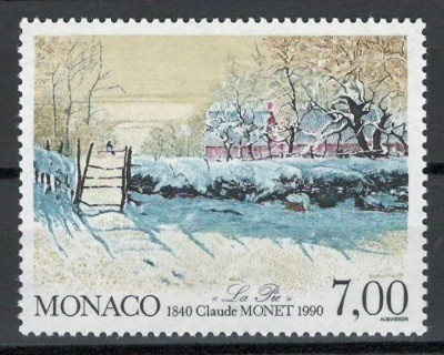 Monaco 1990 Mi 1988 MNH - 150 de ani de la nașterea lui Claude Monet foto