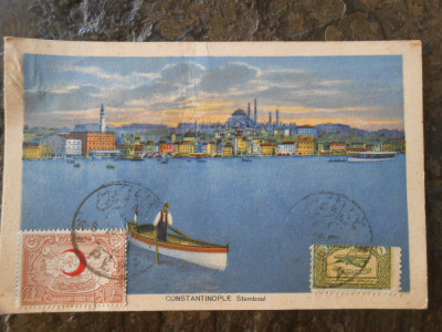 Carte postala Stamboul, Istanbul, color, francatura deosebita foto