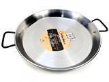 Tigaie profesionala din otel lustruit, paella fructe de mare, diametru 40 cm, 2 manere, 4 portii, Pata Negra, GRC85040