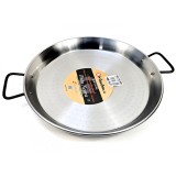 Tigaie profesionala din otel lustruit, paella fructe de mare, diametru 40 cm, 2 manere, 4 portii, Pata Negra, GRC85040