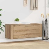 vidaXL Dulap pentru pantofi cu raft stejar artizanal 100 x 35 x 38 cm