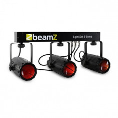 Beamz 3-Some, set de iluminat, 4 par?i, cu LED-uri foto