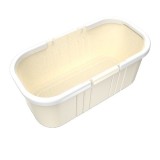 Galeata pentru mop plat, flippy, 45 x 25 x 17.8 cm, compatibilia cu mop, 37 x 15 cm, galben