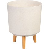 Ghiveci decorativ Strend Pro White Weath Finish, 30x30x37 cm