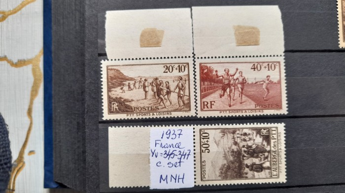 1937-Franta-YT345,347-c.set-MNH-Y.T=+10E