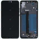 Huawei P20 (EML-L09, EML-L29) Capac frontal modul display + LCD + digitizer negru