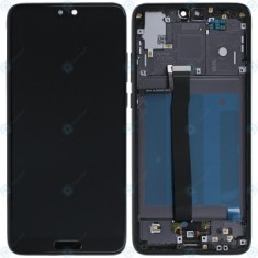Huawei P20 (EML-L09, EML-L29) Capac frontal modul display + LCD + digitizer negru