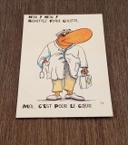 Carte Poștală Umoristică 1996 &ndash; Marc B&eacute;ziat, Doctor Amuzant, Ilustrație Vintage Franceză, Necirculata, Printata
