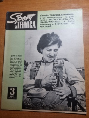 sport si tehnica martie 1973-turnul chindiei,motociclete,salvamont,tarom foto