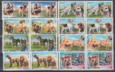 ROMANIA 1990 LP 1239 EXPOZITIA MONDIALA CANINA BRNO&amp;#039;90 PERECHE SERII MNH foto