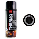 Cumpara ieftin Vopsea spray acrilic rezistent la temperatura 600 grade, negru-Black Nero 400ml, Beorol