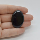 Cabochon turmalina negra 36x25x5mm c22, Stonemania Bijou