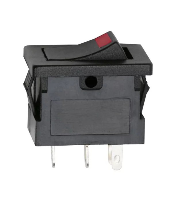 Interupator basculant 1 circuit 3 pini OFF-ON LED rosu 12V 15A cu