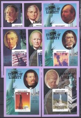 DB1 Ins. Virgine Britanice Presedinti Americani 8 ss NDT MNH foto