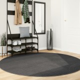 vidaXL Covor &quot;IZA&quot; aspect scandinav, cu fire scurte, antracit, &Oslash; 200cm