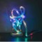 Sir de lumini de Craciun LED multicolor fir argintiu 2m 2x AAA