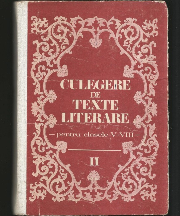CULEGERE DE TEXTE LITERARE PENTRU CLASELE V-VIII