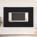 Cumpara ieftin Set comodă TV 8 pcs Stejar negru 60 x 30 x 30 cm Lemn compozit