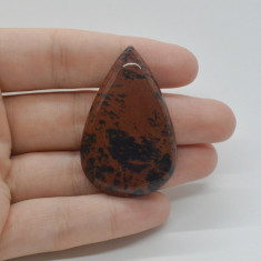 Cabochon obsidian mahon 45x29x6mm c38