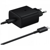 Incarcator retea Samsung Super Fast Charger 45W, TA845, Cablu Usb C 1M, Black