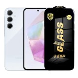 Folie de Protectie pentru Samsung Galaxy A35, TEO, Sticla Securizata ESD, Margini Negre, Rezistenta la Zgirieturi, Antistatica, 0.35 mm, Transparenta