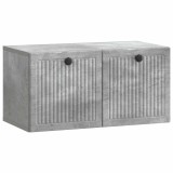 vidaXL Oglindă TV montată pe perete Gri Beton 59,5 x 31 x 30 cm 898028