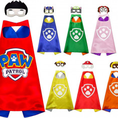 LsKids Comics Cartoon Dress Up Costume 7 pelerine din satin cu măști din pâslă c