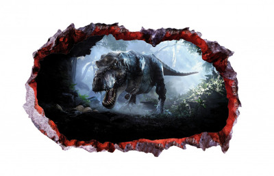 Sticker decorativ cu Dinozauri, 85 cm, 4247ST-1 foto