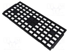 Tăviță ESD ANTISTAT pentru circuite electronice 14x20mm neagră 150&deg;C