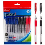 Set Pixuri Gel A Plus Gelex, Multicolor, Grip Ergonomic, 10 Bucăți, Oem