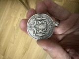 Moneda 5 lei 1883. Argint. Regele Carol I. Autentica. Romania