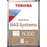 N300 NAS - hard drive - 8 TB - SATA 6Gb/s, Toshiba