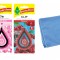 Mix 3 odorizante auto Wunder- Baum Clip Vanilla -Bubble Gum - Cherry si Laveta Microfibra