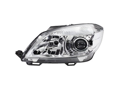 Far Skoda Fabia 2 04.2010-03.2015 Roomster 04.2010-DEPO partea Stanga tip bec H7+H7, cu lupa, clar foto
