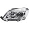 Far Skoda Fabia 2 04.2010-03.2015 Roomster 04.2010-DEPO partea Stanga tip bec H7+H7, cu lupa, clar