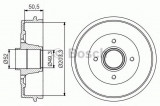 Tambur frana RENAULT TWINGO II (CN0) (2007 - 2014) BOSCH 0 986 477 214