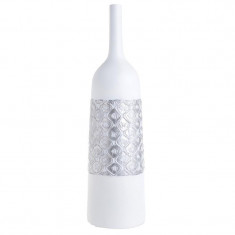 Vaza alb argintiu din polirezina D16 5 59 cm foto