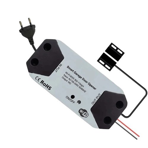Comutator inteligent pentru usa de garaj WIFI 2.4GHz, compatibil cu Google Assistant si Amazon Alexa Smart Garage Controller