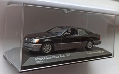 Macheta Mercedes 600 SEC Coupe C140 1992 negru - Minichamps 1/43