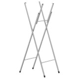 Cumpara ieftin Picioare Masa Bar Pliabile Argintii 45x53x108cm Otel Zincat, Sarcina 110kg