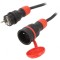 Prelungitor alimentare negru 10m 16A