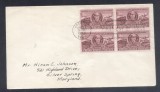 United States 1950 Railways x 4 FDC K.508